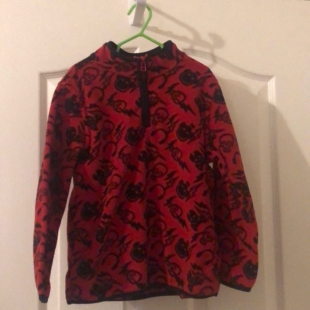 Boys fun skull theme fleece sweatshirt